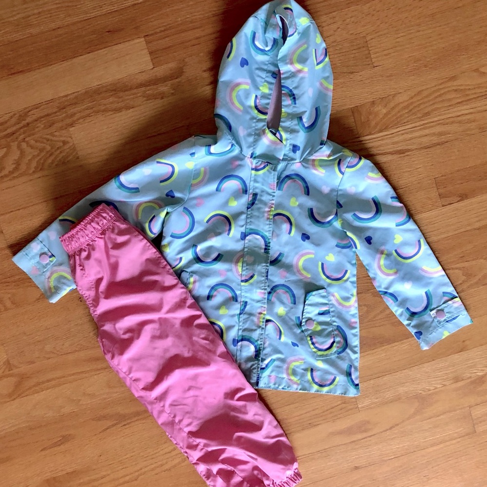 Rainwear Bundle - Carters Rain Jacket and George Jersey Line Splash Pants